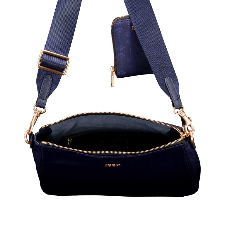 Umhängetasche Collana Tessuto Jasmina MVZ Dark Blue, Farbe: blau/petrol, Marke: Joop!, EAN: 4048835220923, Abmessungen in cm: 27x25x6.3, Bild 6 von 6