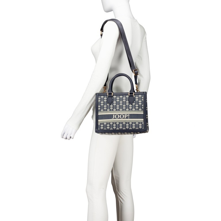 Handtasche Mazzolino Catena Aurelia SHZ Dark Blue, Farbe: blau/petrol, Marke: Joop!, EAN: 4048835227823, Abmessungen in cm: 27x21.5x14, Bild 4 von 8
