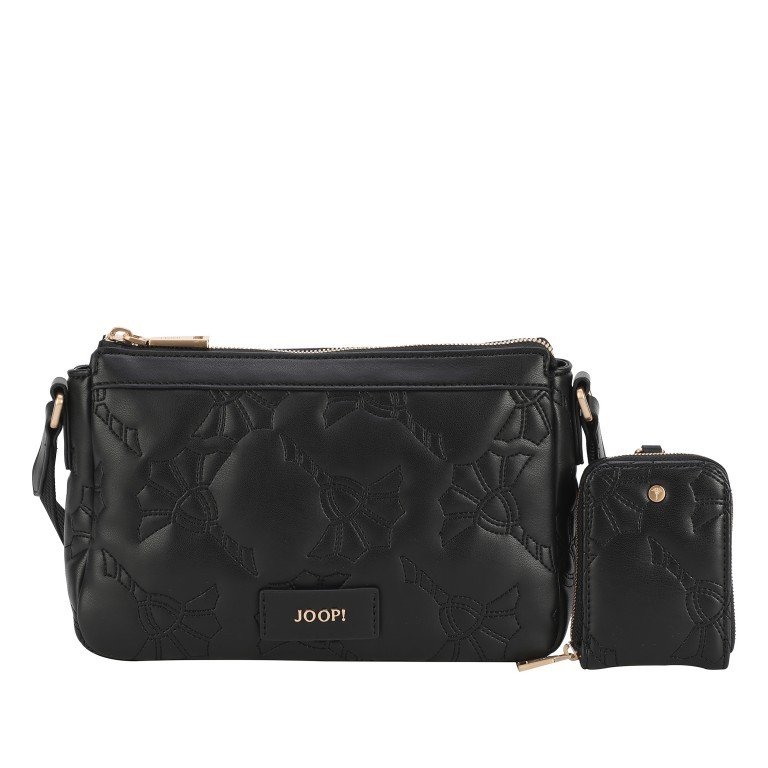 Umhängetasche Ricamo Ovatare Jasmina SHZ Black, Farbe: schwarz, Marke: Joop!, EAN: 4048835227632, Abmessungen in cm: 23.5x15.5x6.5, Bild 1 von 7