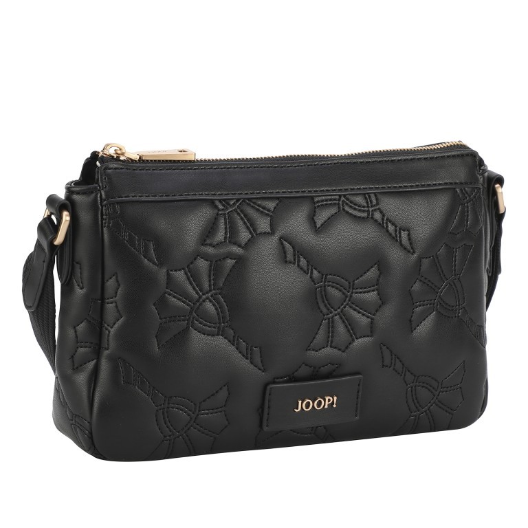 Umhängetasche Ricamo Ovatare Jasmina SHZ Black, Farbe: schwarz, Marke: Joop!, EAN: 4048835227632, Abmessungen in cm: 23.5x15.5x6.5, Bild 2 von 7