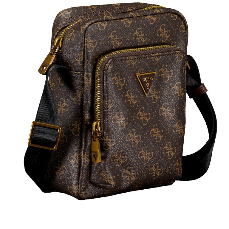 Umhängetasche Vezzola Smart Brown Ochre, Farbe: braun, Marke: Guess, EAN: 7626101550447, Abmessungen in cm: 16.5x21.5x7, Bild 2 von 7