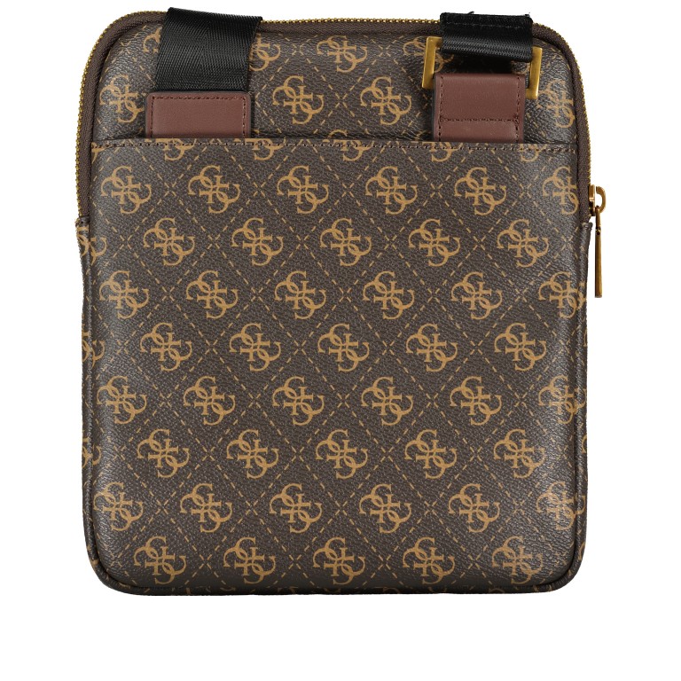 Umhängetasche Milano mit Tabletfach Brown Ochre, Farbe: braun, Marke: Guess, EAN: 7626101550423, Abmessungen in cm: 20x23x3, Bild 2 von 7