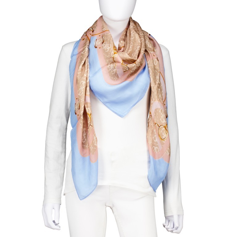 Tuch 4G-Logo Beige Multi, Farbe: beige, Marke: Guess, EAN: 7626741514113, Abmessungen in cm: 130x130x0.1, Bild 1 von 1