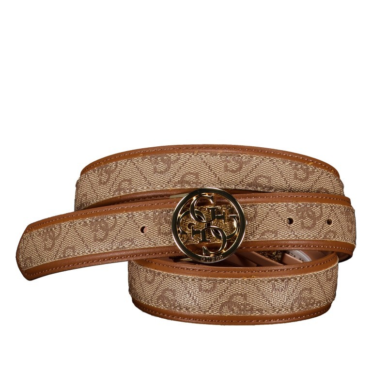 Gürtel Orlina 4G-Logo individuell kürzbar Bundweite 95 CM Latte, Farbe: beige, Marke: Guess, EAN: 7618391647068, Bild 1 von 2