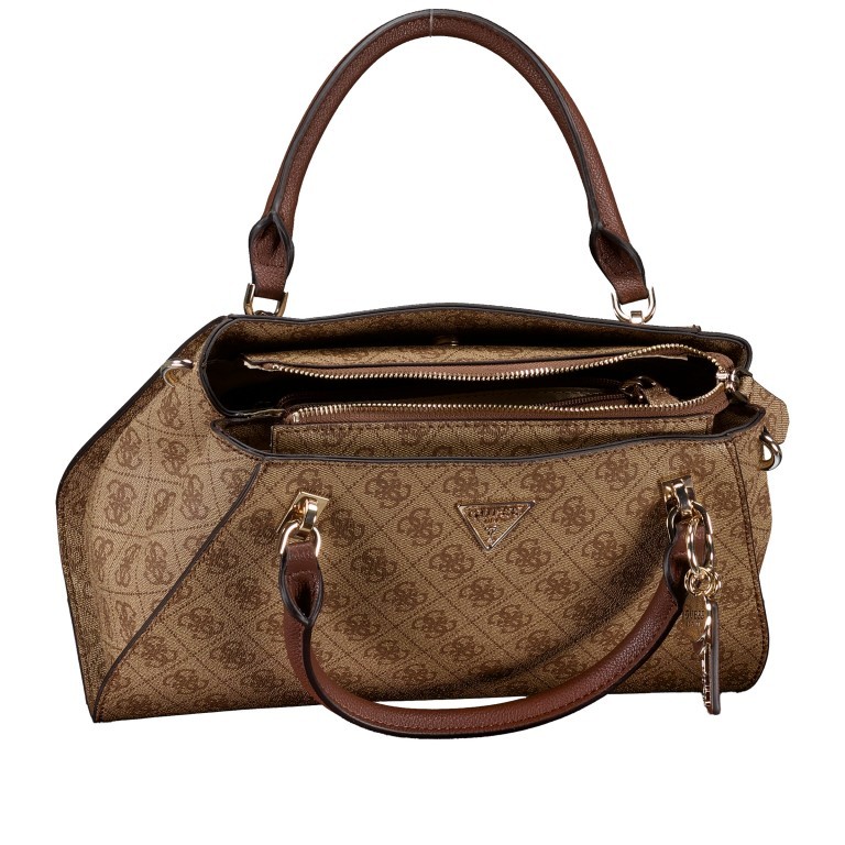 Handtasche Noelle Latte Logo Brown, Farbe: cognac, Marke: Guess, EAN: 0190231910138, Abmessungen in cm: 32x20x11.5, Bild 7 von 7