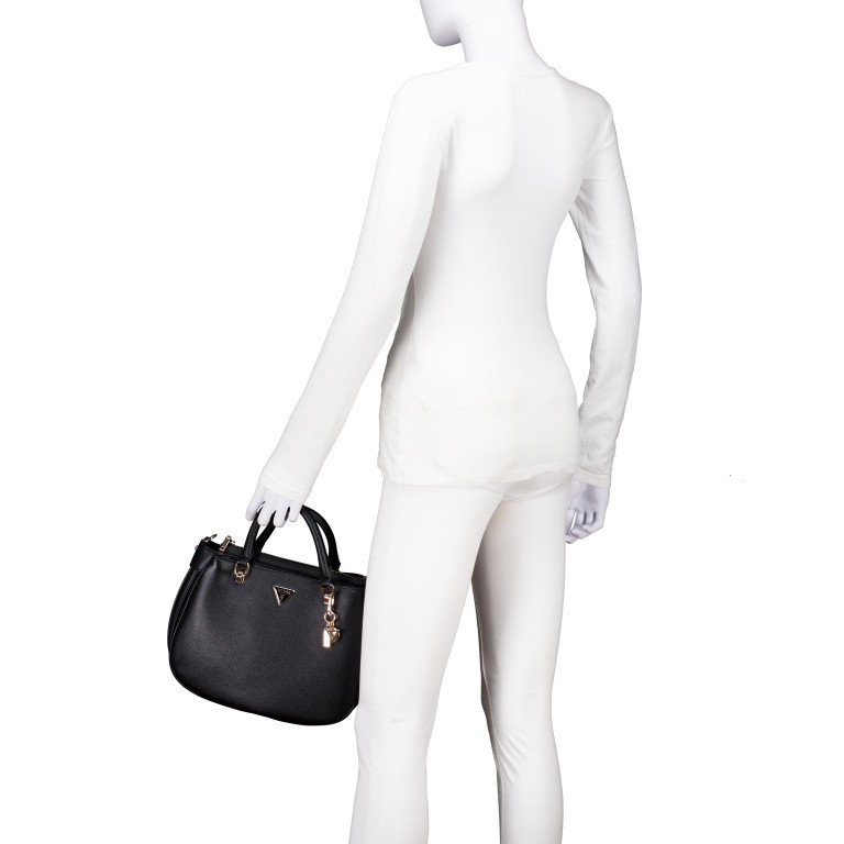 Handtasche Fedora Black, Farbe: schwarz, Marke: Guess, EAN: 0190231918875, Abmessungen in cm: 30x22x13.5, Bild 4 von 7