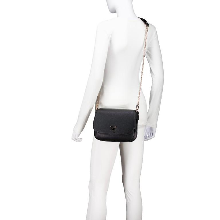 Satteltasche Fedora Black, Farbe: schwarz, Marke: Guess, EAN: 0190231918950, Abmessungen in cm: 23x18x6.5, Bild 6 von 7