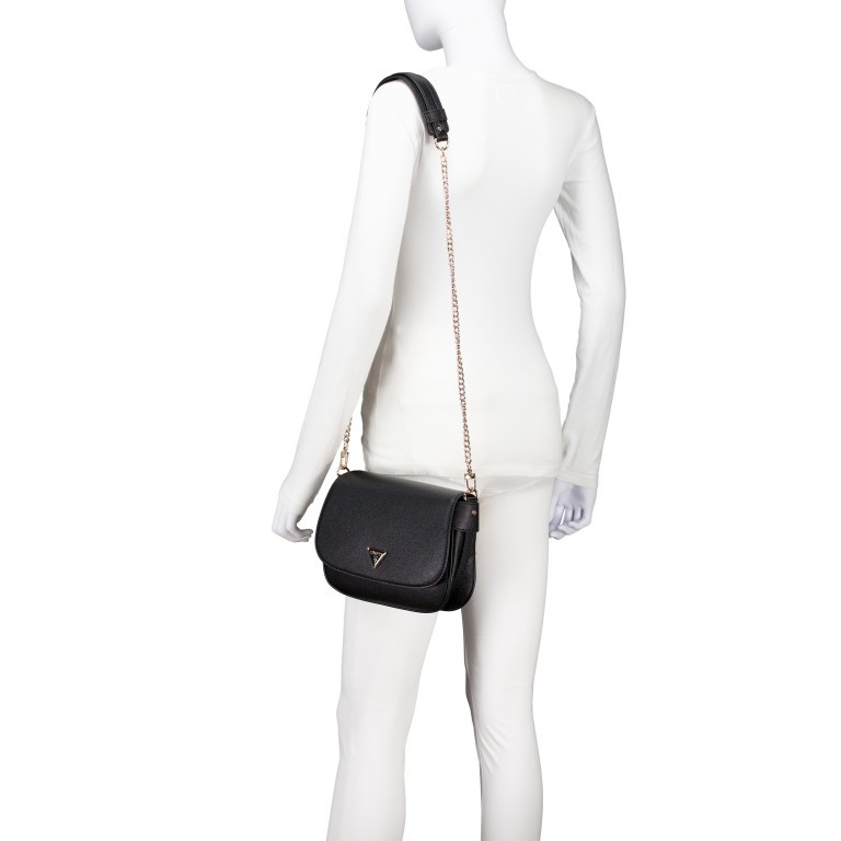 Satteltasche Fedora Black, Farbe: schwarz, Marke: Guess, EAN: 0190231918950, Abmessungen in cm: 23x18x6.5, Bild 5 von 7