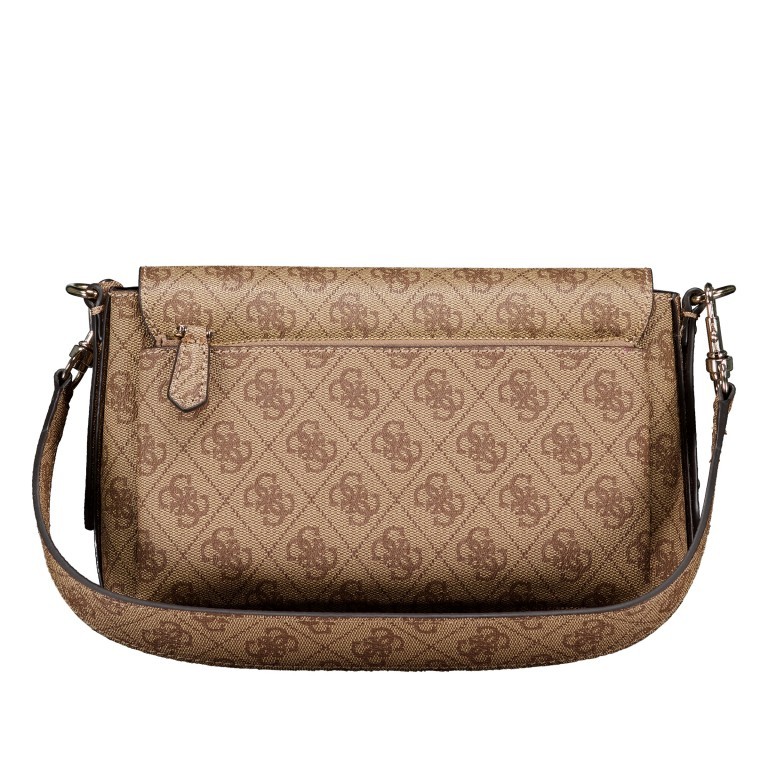 Umhängetasche Eco Brenton 4G-Logo Latte, Farbe: cognac, Marke: Guess, EAN: 0190231688228, Abmessungen in cm: 23.5x16x11, Bild 3 von 8