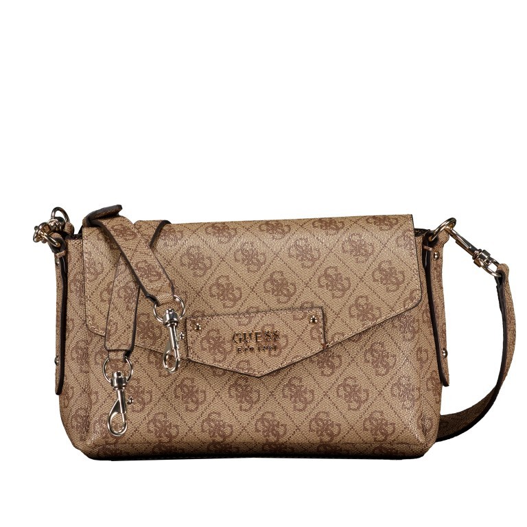 Umhängetasche Eco Brenton 4G-Logo Latte, Farbe: cognac, Marke: Guess, EAN: 0190231688228, Abmessungen in cm: 23.5x16x11, Bild 1 von 8