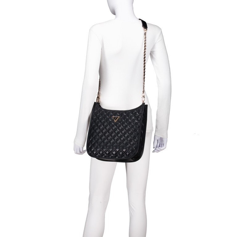 Umhängetasche Giully Black, Farbe: schwarz, Marke: Guess, EAN: 0190231905479, Abmessungen in cm: 28.5x28.5x7.5, Bild 6 von 7