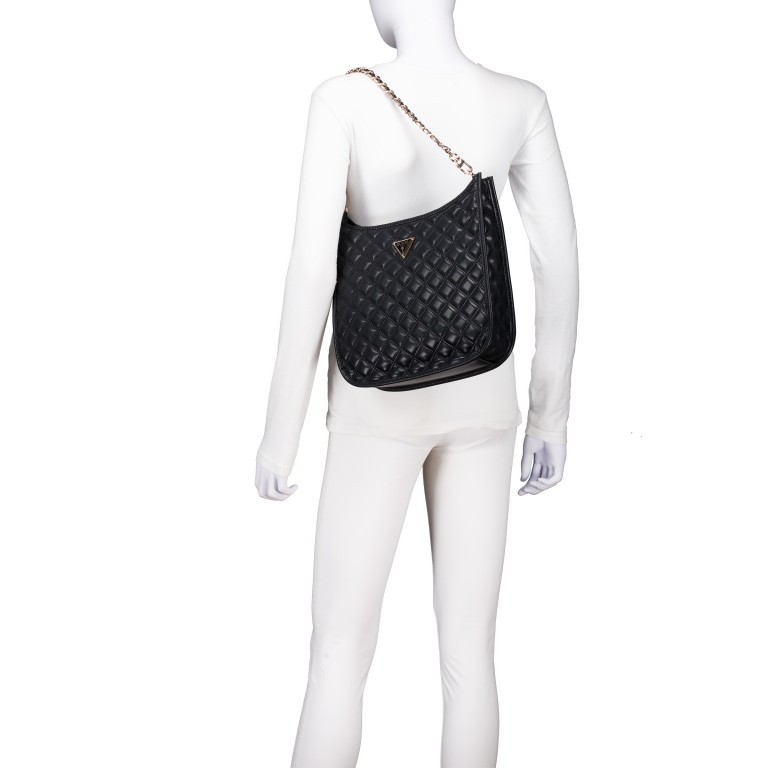 Umhängetasche Giully Black, Farbe: schwarz, Marke: Guess, EAN: 0190231905479, Abmessungen in cm: 28.5x28.5x7.5, Bild 4 von 7