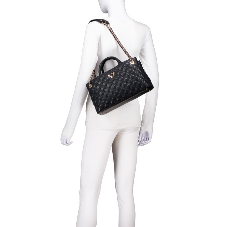 Tasche Giully Black, Farbe: schwarz, Marke: Guess, EAN: 0190231873723, Abmessungen in cm: 31.5x17.5x10, Bild 5 von 6