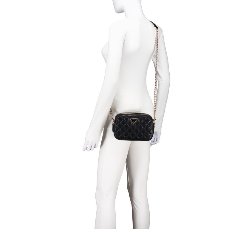 Umhängetasche Giully Black, Farbe: schwarz, Marke: Guess, EAN: 0190231845461, Abmessungen in cm: 20x13x7, Bild 5 von 6