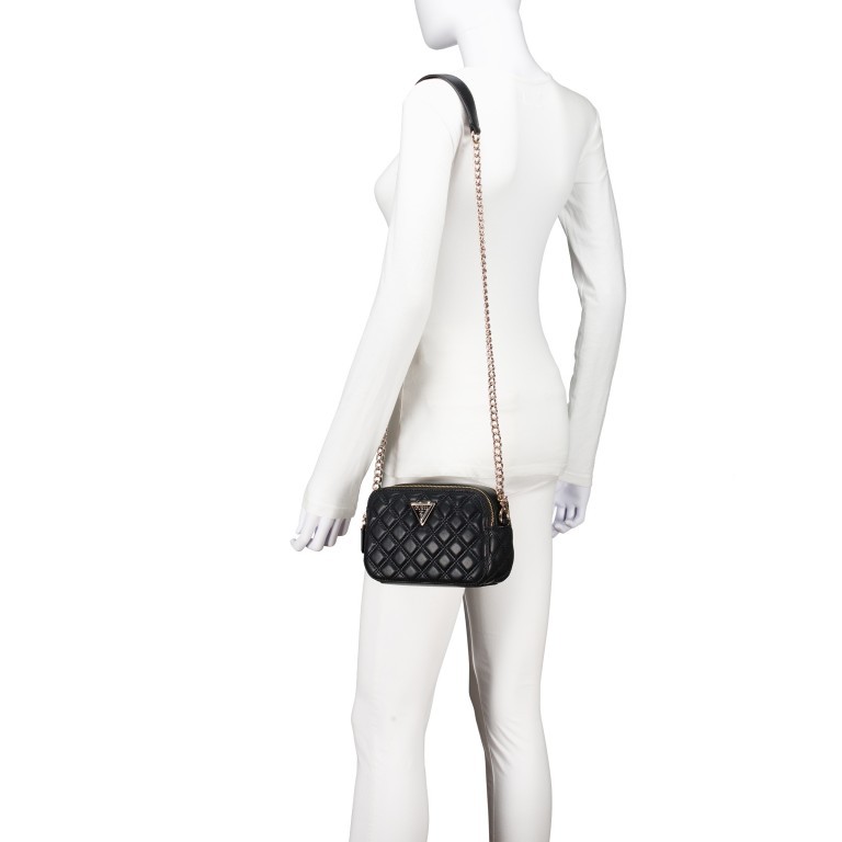Umhängetasche Giully Black, Farbe: schwarz, Marke: Guess, EAN: 0190231845461, Abmessungen in cm: 20x13x7, Bild 4 von 6