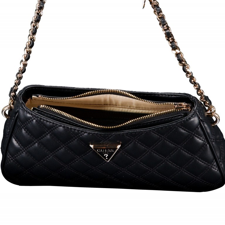 Umhängetasche Giully Black, Farbe: schwarz, Marke: Guess, EAN: 0190231904908, Abmessungen in cm: 28.5x14x5.5, Bild 6 von 6