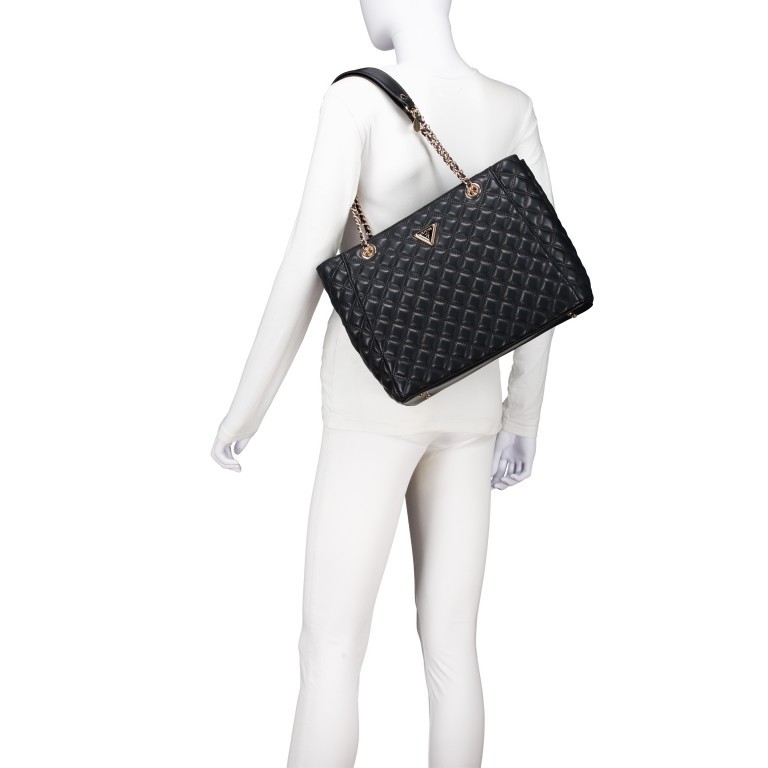 Shopper Giully Black, Farbe: schwarz, Marke: Guess, EAN: 0190231845584, Abmessungen in cm: 33x26x9.5, Bild 4 von 5