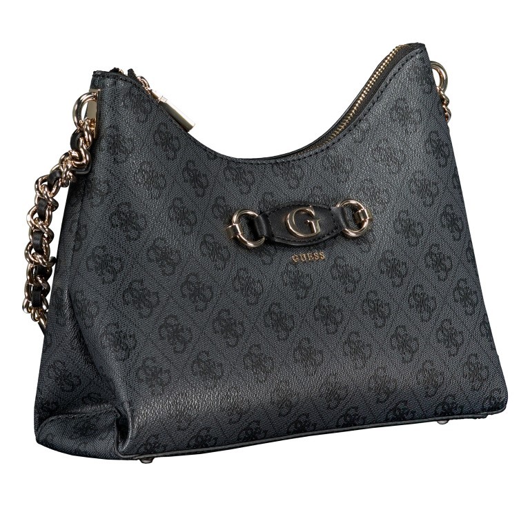Beuteltasche Izzy Coal Logo, Farbe: anthrazit, Marke: Guess, EAN: 0190231910220, Abmessungen in cm: 28x22.5x9.5, Bild 2 von 6