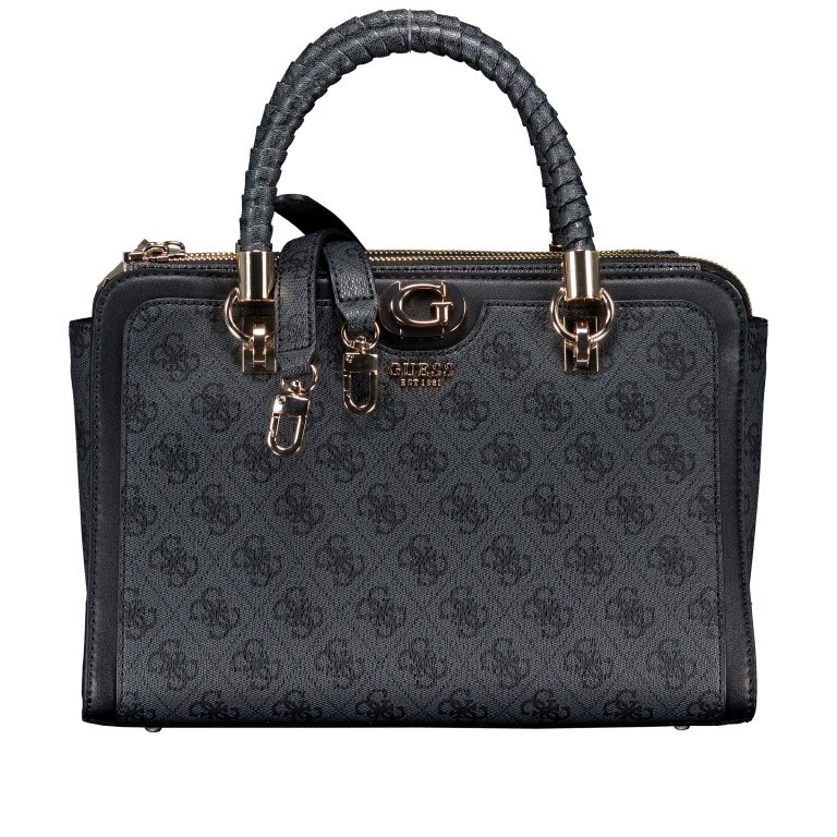Handtasche Orlina Satchel Coal Logo, Farbe: anthrazit, Marke: Guess, EAN: 0190231912699, Abmessungen in cm: 29.2x21x10, Bild 1 von 7