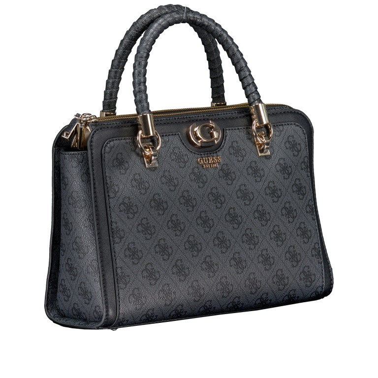 Handtasche Orlina Satchel Coal Logo, Farbe: anthrazit, Marke: Guess, EAN: 0190231912699, Abmessungen in cm: 29.2x21x10, Bild 2 von 7