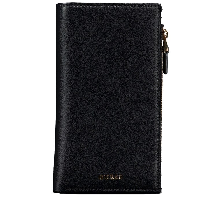 Geldbörse mit RFID-Funktion Black, Farbe: schwarz, Marke: Guess, EAN: 7618391544671, Abmessungen in cm: 9.5x16.5x2, Bild 1 von 4