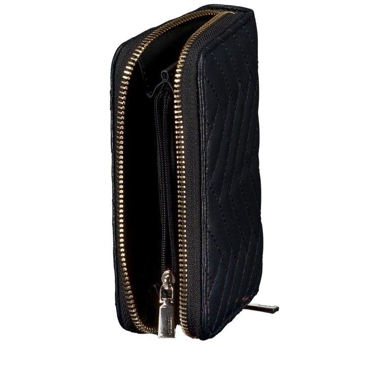 Geldbörse Anning Black, Farbe: schwarz, Marke: Guess, EAN: 0190231909262, Abmessungen in cm: 14.2x9.6x2.5, Bild 4 von 4