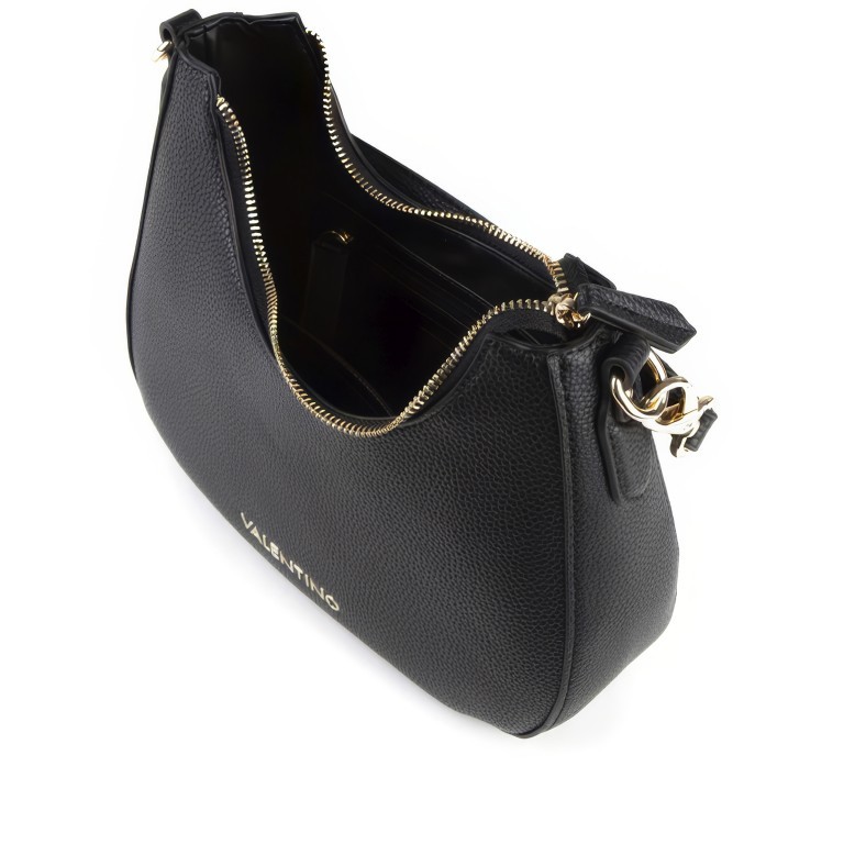 Beuteltasche Brixton Nero, Farbe: schwarz, Marke: Valentino Bags, EAN: 8054942230775, Abmessungen in cm: 26x22x7, Bild 4 von 4