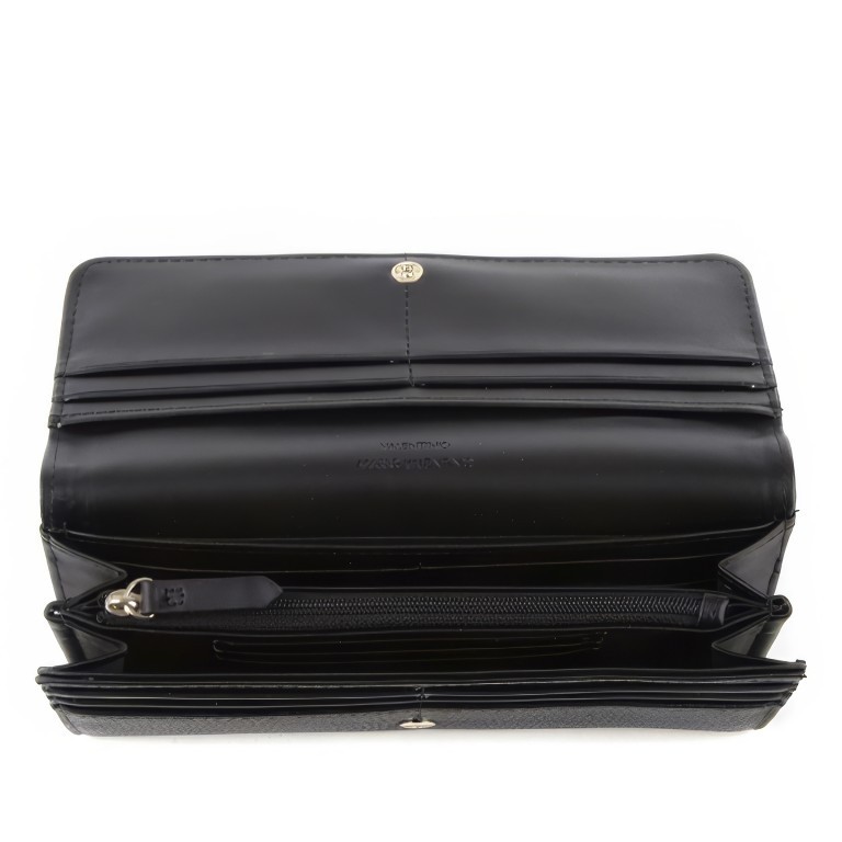 Geldbörse Brixton Nero, Farbe: schwarz, Marke: Valentino Bags, EAN: 8054942232939, Abmessungen in cm: 19.5x10x3, Bild 4 von 4