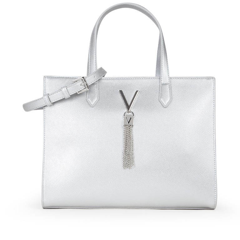 Handtasche Divina VBS1R414G.001 Argento, Farbe: metallic, Marke: Valentino Bags, EAN: 8054942440693, Abmessungen in cm: 30x23x16, Bild 1 von 7