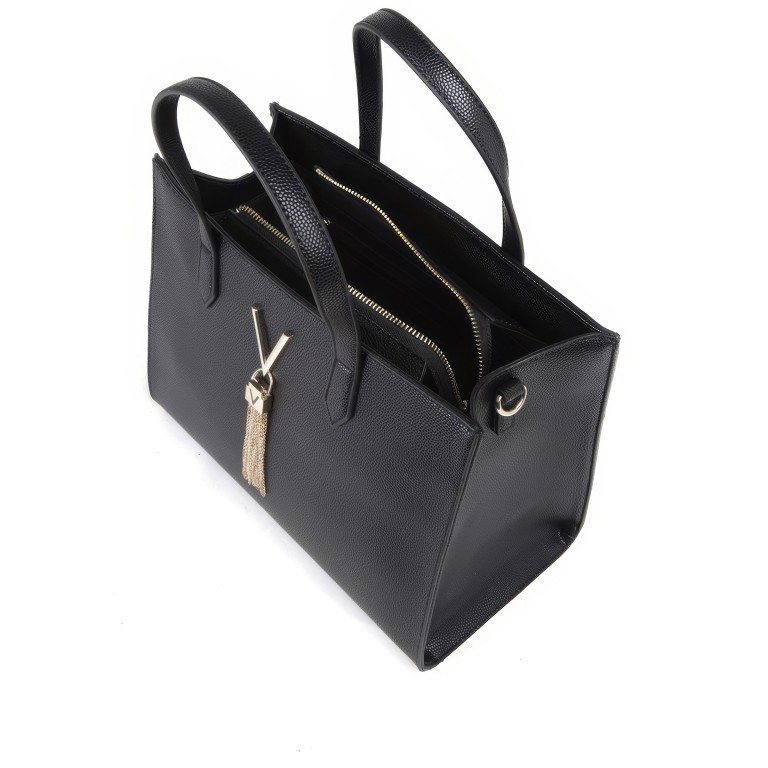 Handtasche Divina VBS1R414G.001 Nero Gold, Farbe: schwarz, Marke: Valentino Bags, EAN: 8054942440730, Abmessungen in cm: 30x23x16, Bild 7 von 7