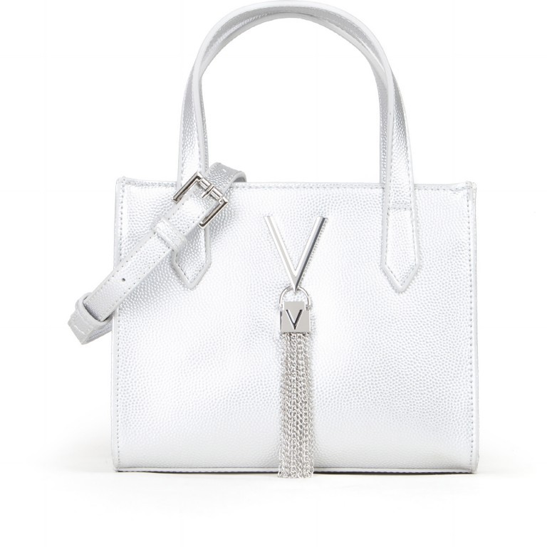 Handtasche Divina S Argento, Farbe: metallic, Marke: Valentino Bags, EAN: 8054942440808, Abmessungen in cm: 20x16x11, Bild 1 von 7