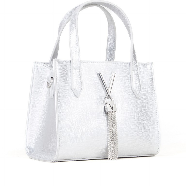 Handtasche Divina S Argento, Farbe: metallic, Marke: Valentino Bags, EAN: 8054942440808, Abmessungen in cm: 20x16x11, Bild 2 von 7