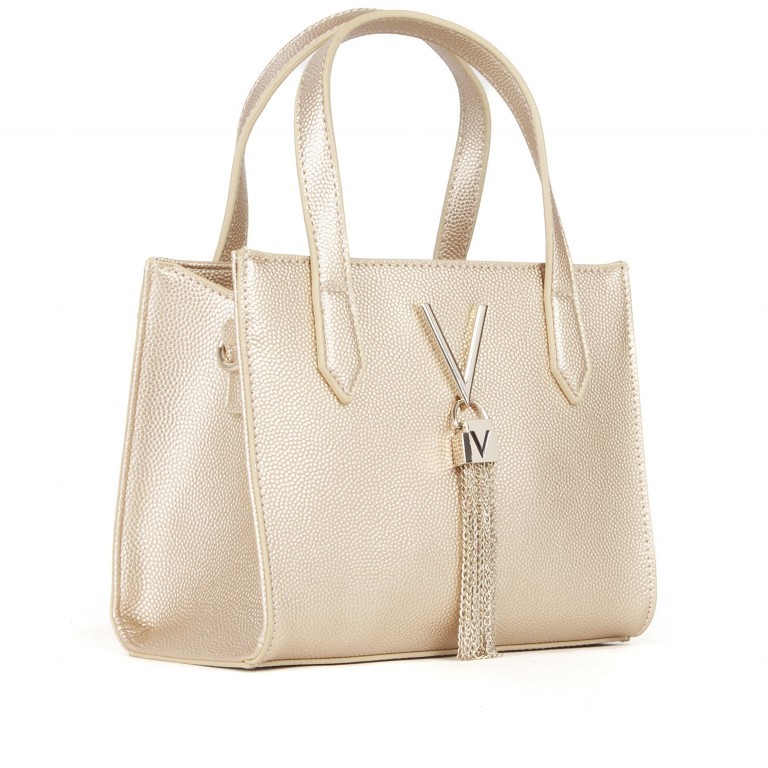 Handtasche Divina S Oro, Farbe: metallic, Marke: Valentino Bags, EAN: 8054942440792, Abmessungen in cm: 20x16x11, Bild 2 von 7