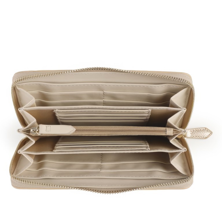 Geldbörse Divina Oro, Farbe: metallic, Marke: Valentino Bags, EAN: 8052790252550, Abmessungen in cm: 19x10x2.5, Bild 4 von 4