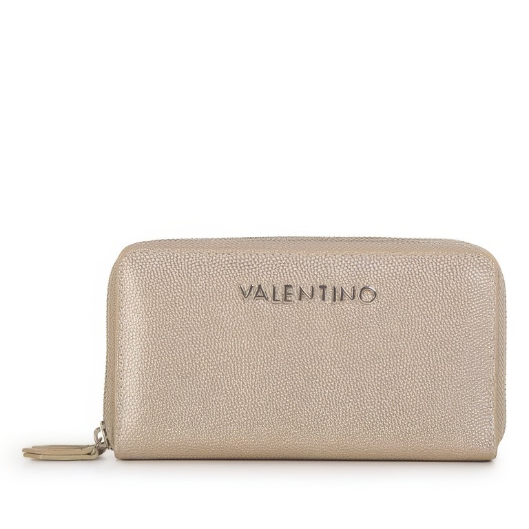 Geldbörse Divina Oro, Farbe: metallic, Marke: Valentino Bags, EAN: 8058043887296, Abmessungen in cm: 19x11x3, Bild 1 von 5