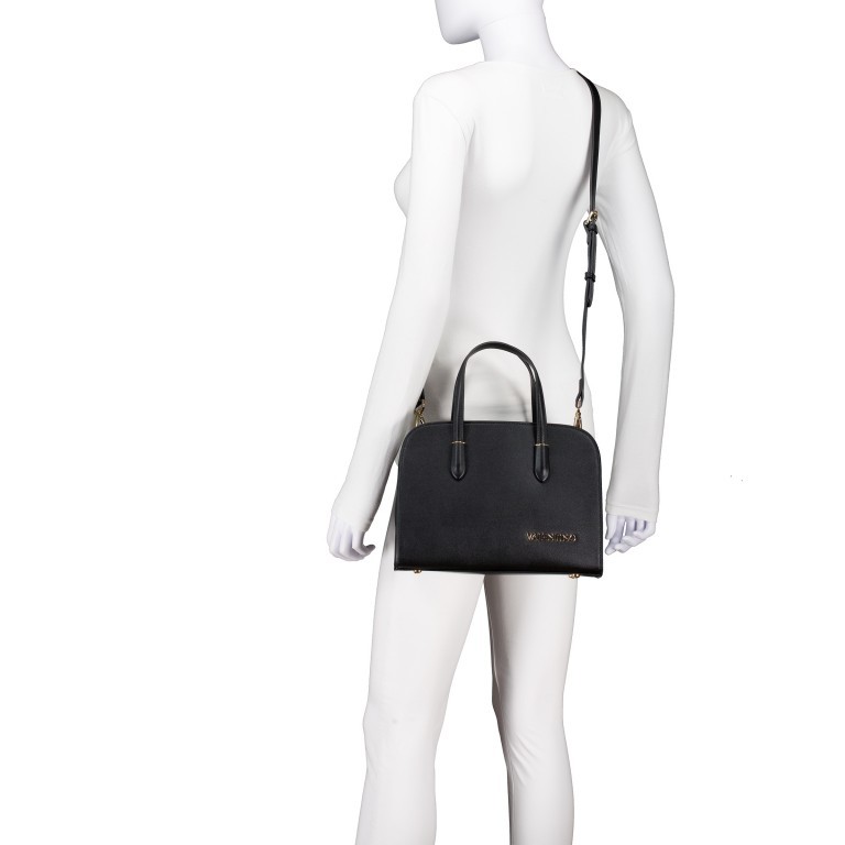 Handtasche Jasmin Nero, Farbe: schwarz, Marke: Valentino Bags, EAN: 8054942606808, Abmessungen in cm: 28x21x11.5, Bild 6 von 7