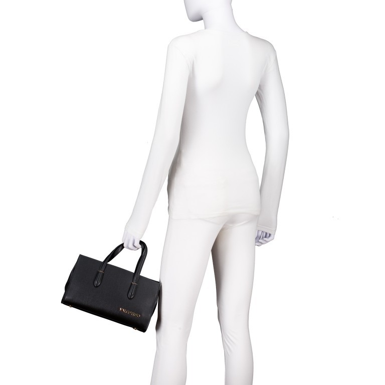 Handtasche Jasmin Nero, Farbe: schwarz, Marke: Valentino Bags, EAN: 8054942606884, Abmessungen in cm: 27.5x16.3x10.5, Bild 4 von 7