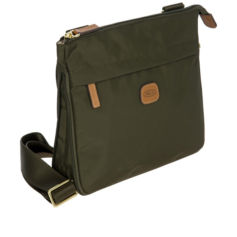 Umhängetasche X-BAG & X-Travel Olive, Farbe: grün/oliv, Marke: Brics, EAN: 8016623918457, Abmessungen in cm: 26.5x23.5x1.5, Bild 2 von 7