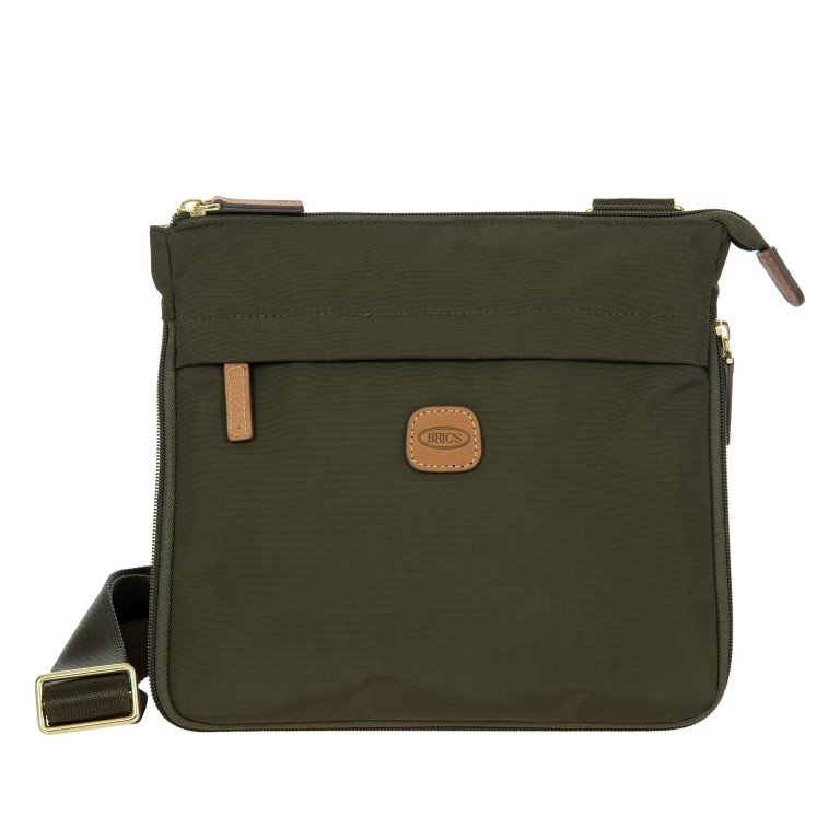 Umhängetasche X-BAG & X-Travel Olive, Farbe: grün/oliv, Marke: Brics, EAN: 8016623918457, Abmessungen in cm: 26.5x23.5x1.5, Bild 1 von 7