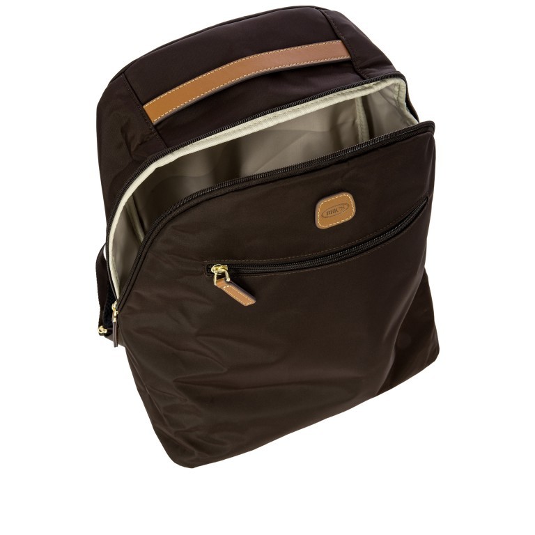Rucksack X-BAG & X-Travel Brown, Farbe: braun, Marke: Brics, EAN: 8016623959894, Abmessungen in cm: 30x33x12, Bild 6 von 7