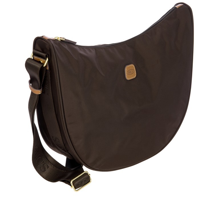 Beuteltasche X-BAG & X-Travel Halfmoon Bag Brown, Farbe: braun, Marke: Brics, EAN: 8016623959610, Abmessungen in cm: 35x28x12, Bild 2 von 7