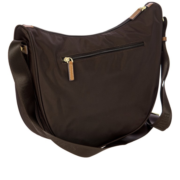 Beuteltasche X-BAG & X-Travel Halfmoon Bag Brown, Farbe: braun, Marke: Brics, EAN: 8016623959610, Abmessungen in cm: 35x28x12, Bild 4 von 7