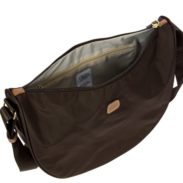 Beuteltasche X-BAG & X-Travel Halfmoon Bag Brown, Farbe: braun, Marke: Brics, EAN: 8016623959610, Abmessungen in cm: 35x28x12, Bild 6 von 7