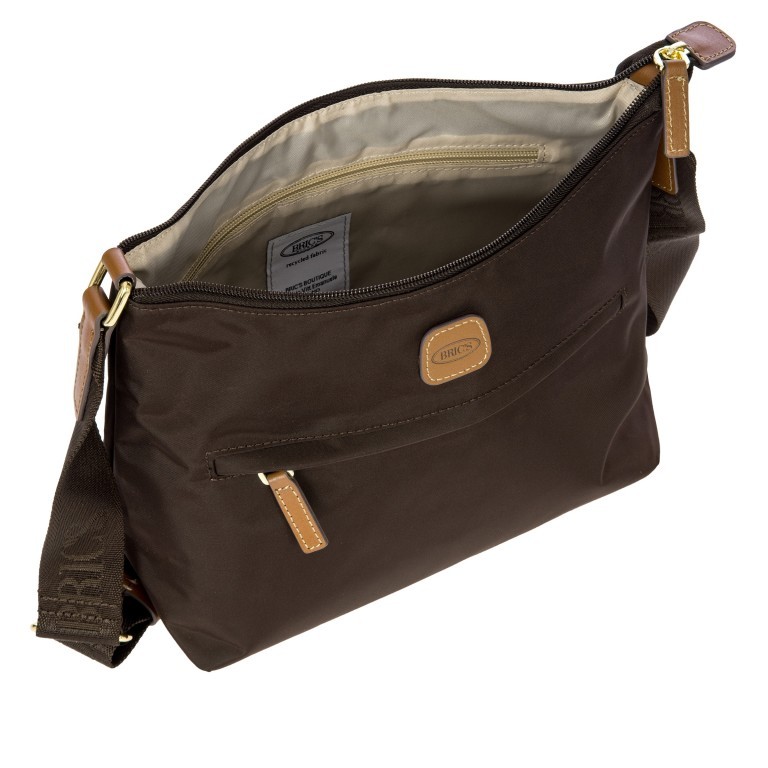 Beuteltasche X-BAG & X-Travel Brown, Farbe: braun, Marke: Brics, EAN: 8016623959672, Abmessungen in cm: 30x20x13, Bild 6 von 7