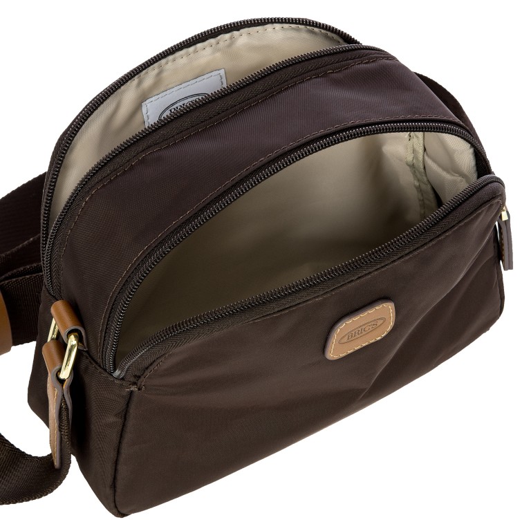 Umhängetasche X-BAG & X-Travel Brown, Farbe: braun, Marke: Brics, EAN: 8016623959740, Abmessungen in cm: 20x15x8, Bild 6 von 7