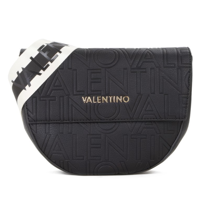 Satteltasche Pansy mit zwei Schulterriemen Nero, Farbe: schwarz, Marke: Valentino Bags, EAN: 8054942607485, Abmessungen in cm: 24.5x18x7.5, Bild 2 von 8