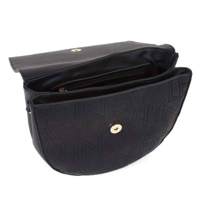 Satteltasche Pansy mit zwei Schulterriemen Nero, Farbe: schwarz, Marke: Valentino Bags, EAN: 8054942607485, Abmessungen in cm: 24.5x18x7.5, Bild 8 von 8