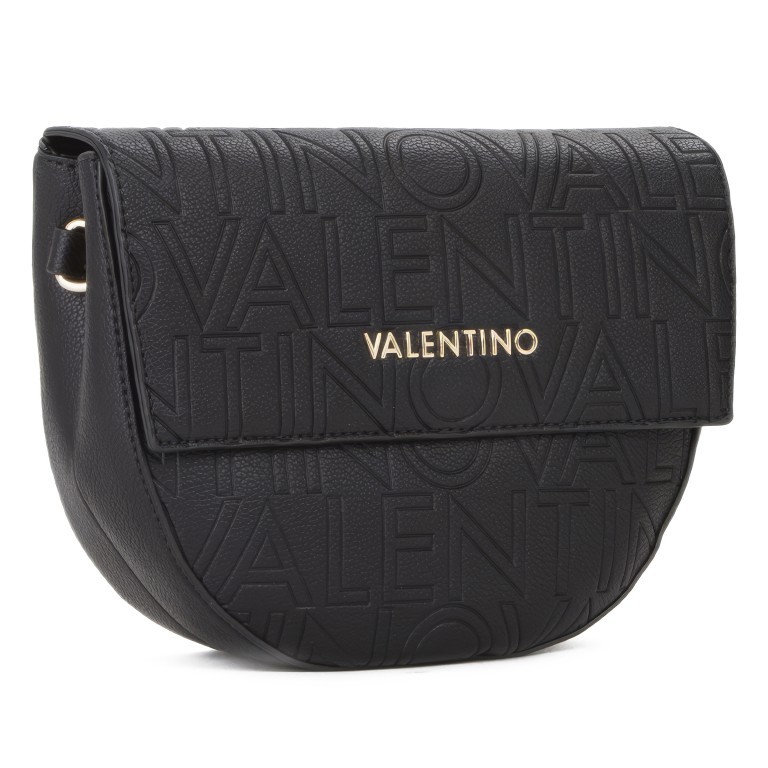 Satteltasche Pansy mit zwei Schulterriemen Nero, Farbe: schwarz, Marke: Valentino Bags, EAN: 8054942607485, Abmessungen in cm: 24.5x18x7.5, Bild 3 von 8
