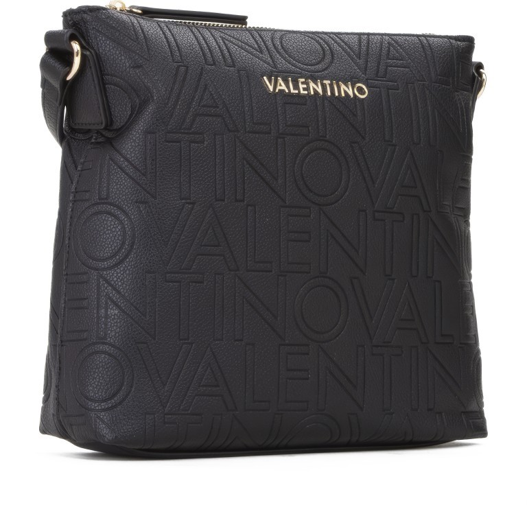Umhängetasche Pansy mit zwei Schulterriemen Nero, Farbe: schwarz, Marke: Valentino Bags, EAN: 8054942607737, Abmessungen in cm: 25x23.5x8, Bild 3 von 7