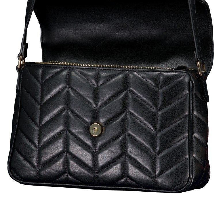 Umhängetasche Petal Relove Recycle Nero, Farbe: schwarz, Marke: Valentino Bags, EAN: 8054942610416, Abmessungen in cm: 29x19.5x8.5, Bild 6 von 6